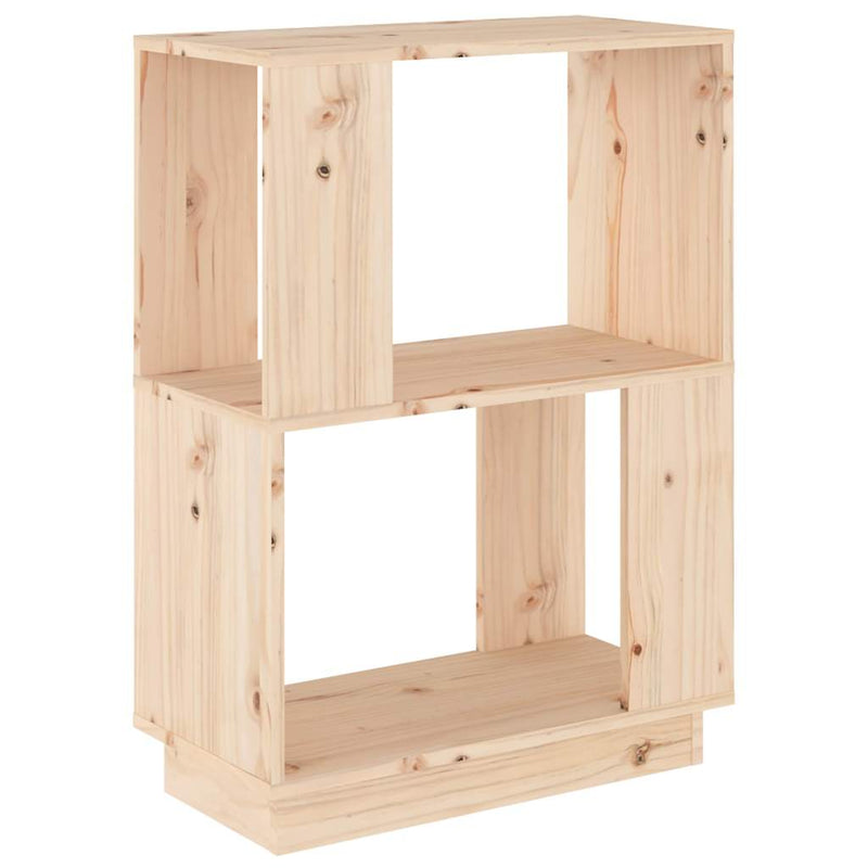 Bibliotecă/Separator cameră, 51x25x70 cm lemn masiv pin