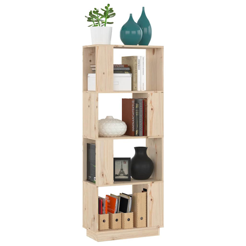 Bibliotecă/Separator cameră, 51x25x132 cm lemn masiv pin
