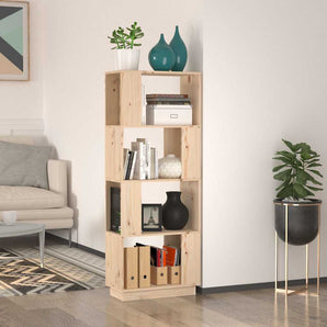Bibliotecă/Separator cameră, 51x25x132 cm lemn masiv pin