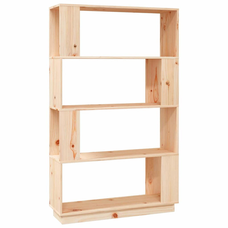 Bibliotecă/Separator cameră, 80x25x132 cm lemn masiv pin