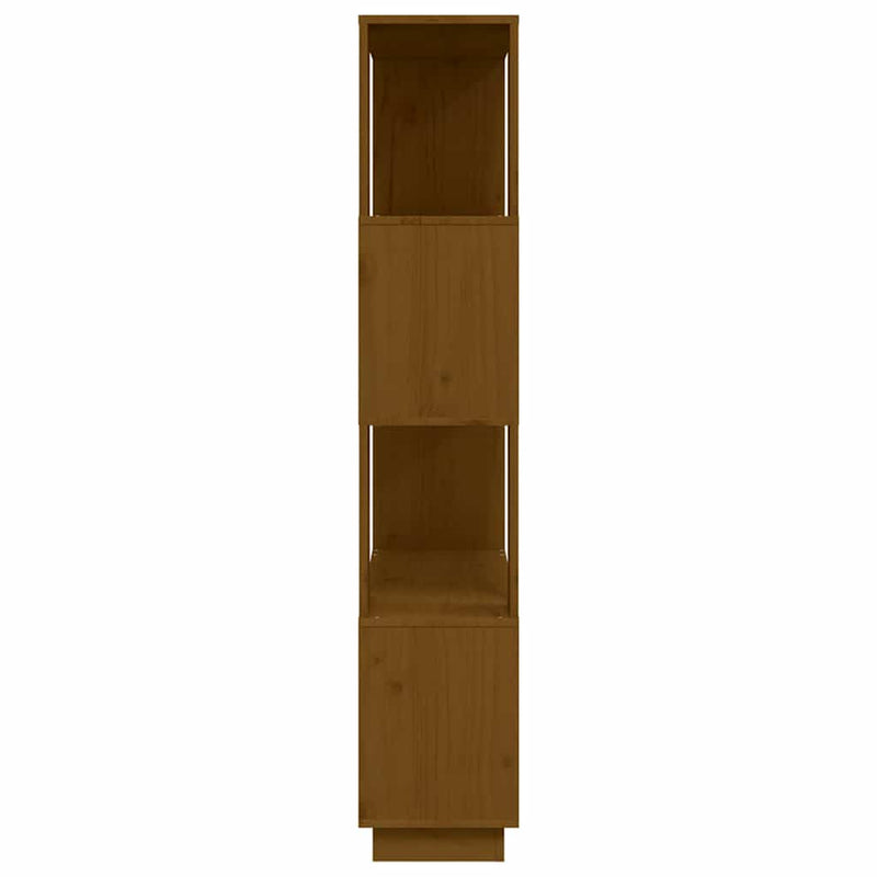 Bibliotecă/Separator cameră maro miere, 80x25x132 cm lemn pin