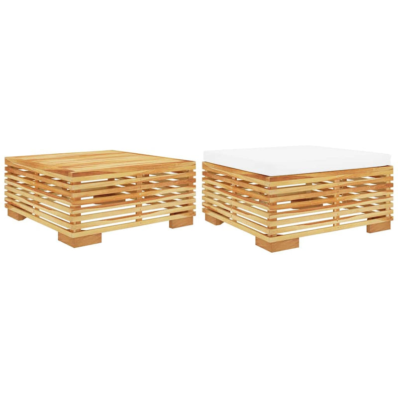 Set mobilier de grădină, 2 piese, lemn masiv de tec