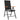 Set de mobilier pentru grădină, 7 piese, negru