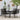 Set de mobilier pentru grădină, 7 piese, negru