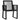 Set de mobilier pentru grădină, 5 piese, negru