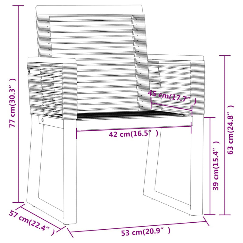 Set de mobilier pentru grădină, 5 piese, negru