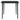 Set de mobilier pentru grădină, 3 piese, negru