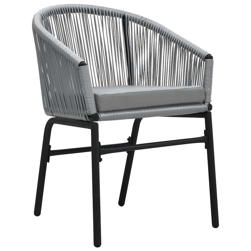 Set mobilier de grădină, 5 piese, gri