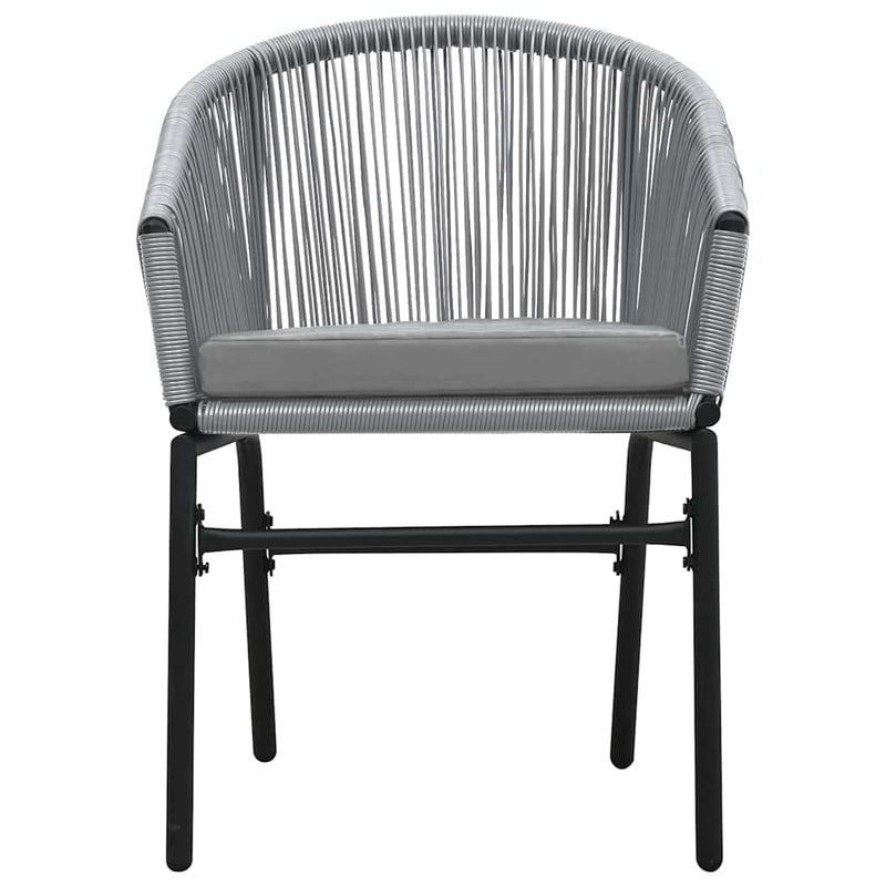 Set mobilier de grădină, 5 piese, gri