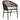 Set de mobilier pentru grădină, 5 piese, maro