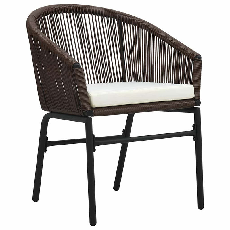 Set de mobilier pentru grădină, 5 piese, maro