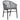Set mobilier de grădină, 3 piese, gri