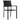 Set de mobilier de grădină, 3 piese, negru