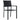 Set mobilier de grădină, 9 piese, negru