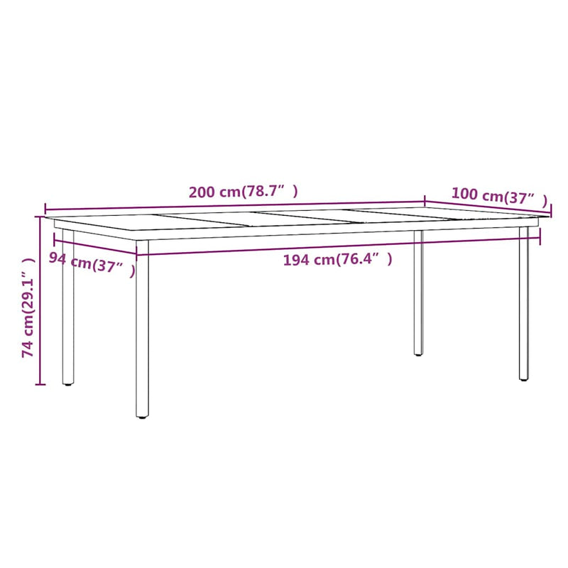 Set mobilier de grădină cu perne, 9 piese, negru