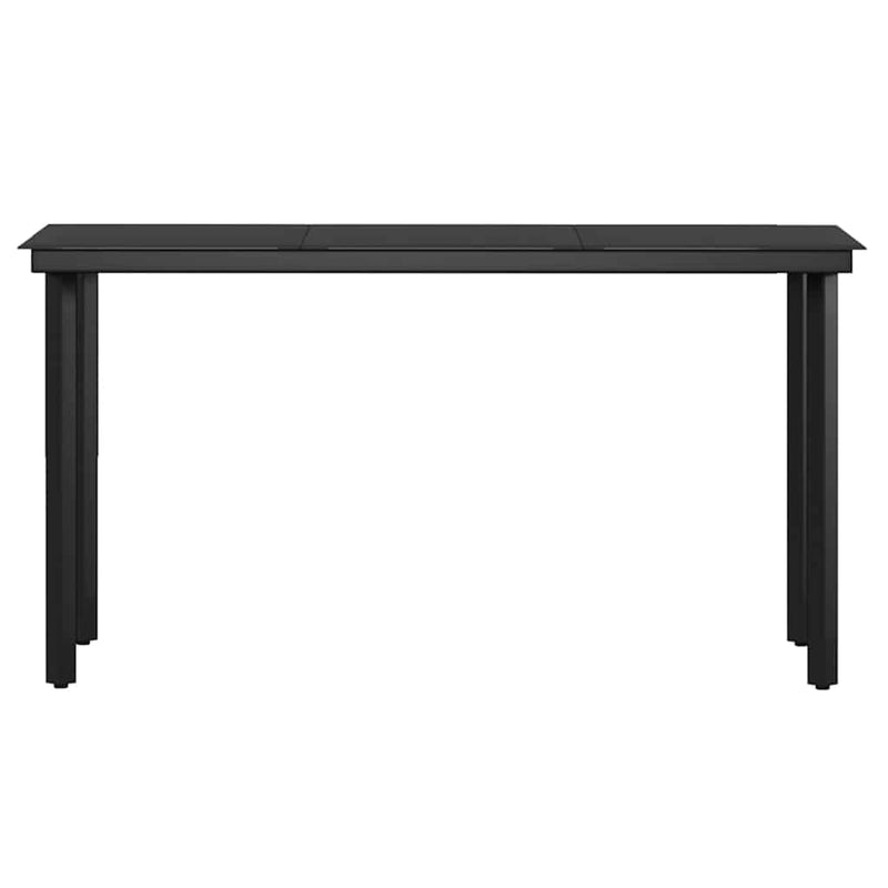 Set de servit masa pentru grădină, 5 piese, maro și negru