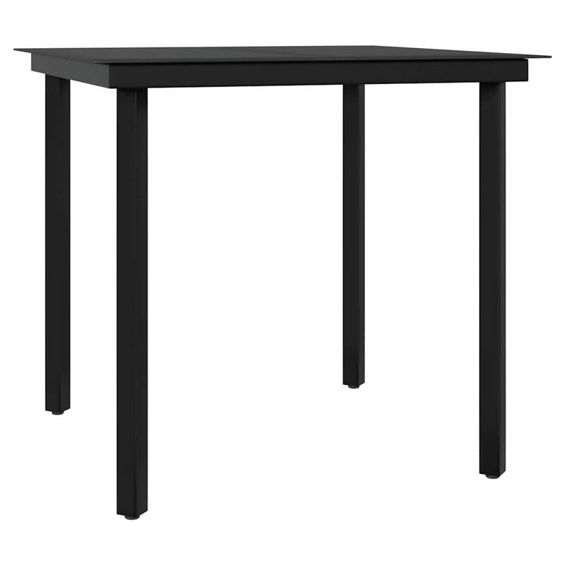 Set mobilier de grădină, cu perne, 3 piese, gri și negru