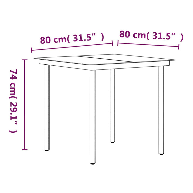 Set masă pentru grădină, 5 piese, cu perne, negru
