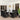 Set mobilier de grădină cu perne, 9 piese, negru
