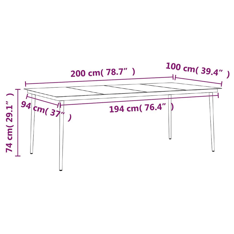 Set mobilier de grădină cu perne, 9 piese, gri și negru