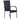 Set de mobilier de grădină, 3 piese, negru