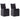 Set mobilier de grădină cu perne, 9 piese, negru