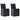 Set mobilier de grădină cu perne, 9 piese, negru