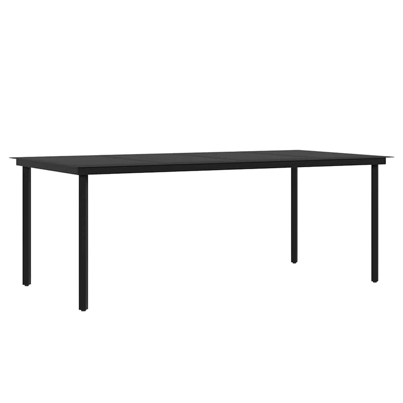 Set de masă pentru grădină, 7 piese, cu perne, maro