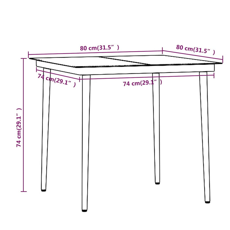Set mobilier de grădină cu perne, 3 piese, maro