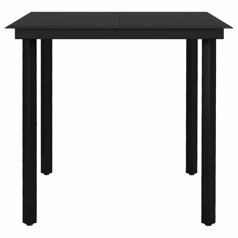 Set mobilier pentru grădină, 5 piese, gri închis
