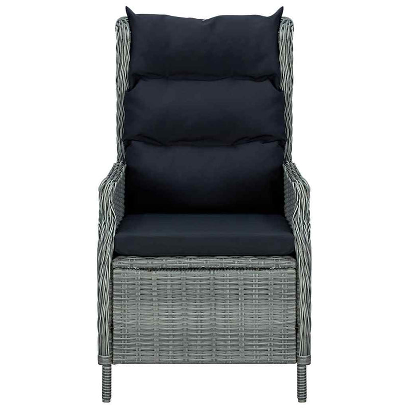 Set de mobilier pentru grădină, 5 piese, gri deschis