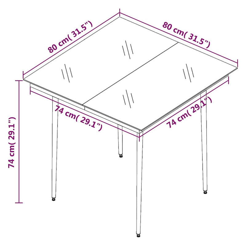 Set mobilier de grădină cu perne, 5 piese, poliratan și sticlă
