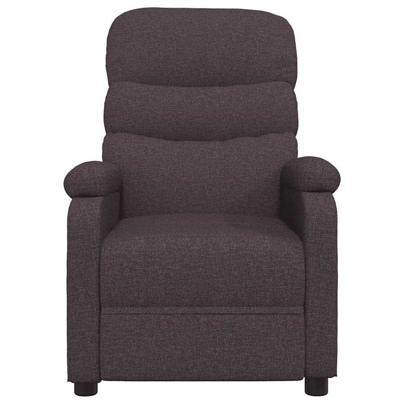 Fotoliu rabatabil, maro închis, material textil
