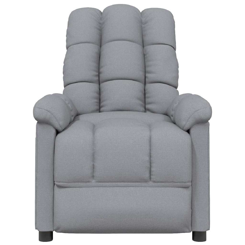 Fotoliu de masaj, gri deschis, material textil