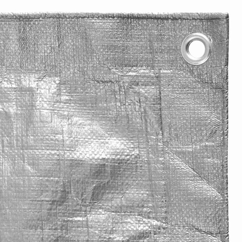 Prelată 180 g/m², gri, 8x8 m, HDPE