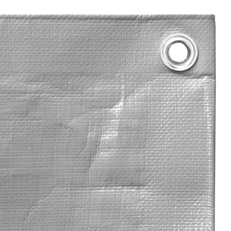 Prelată 260 g/m², gri, 4x6 m, HDPE