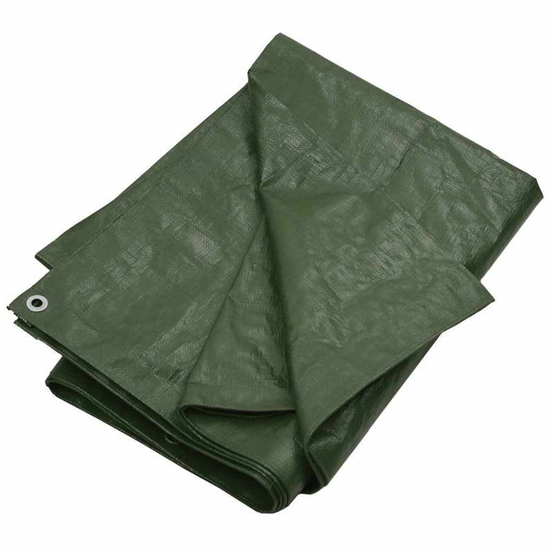 Prelată 180 g/m², verde, 3x5 m, HDPE