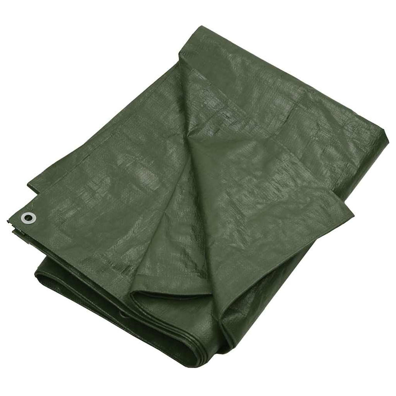 Prelată 180 g/m², verde, 6x8 m, HDPE
