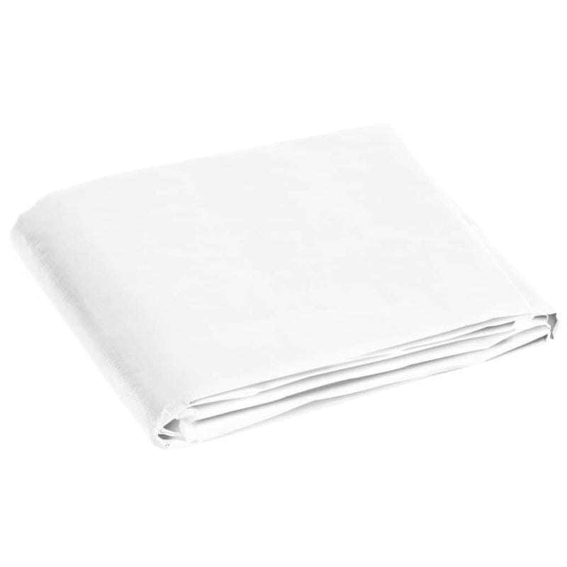 Prelată 180 g/m², alb, 6x8 m, HDPE