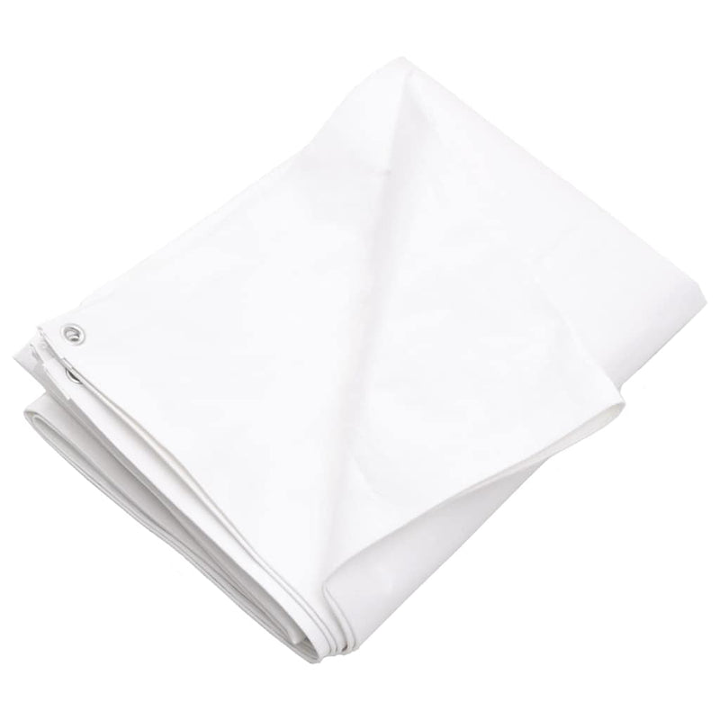 Prelată 260 g/m², alb, 6x8 m, HDPE