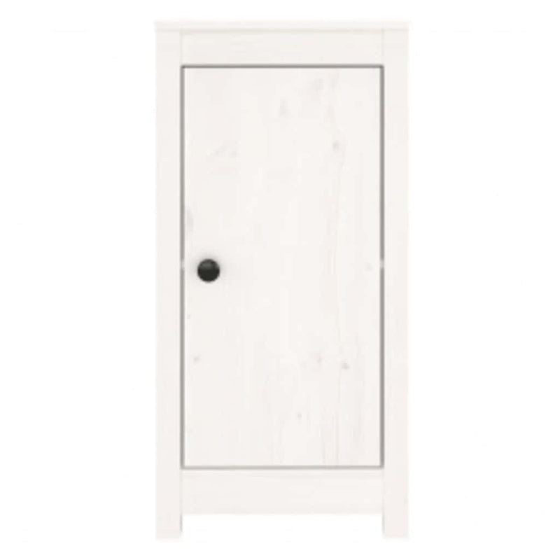 Servante, 2 buc., alb, 39x35x80 cm, lemn masiv de pin