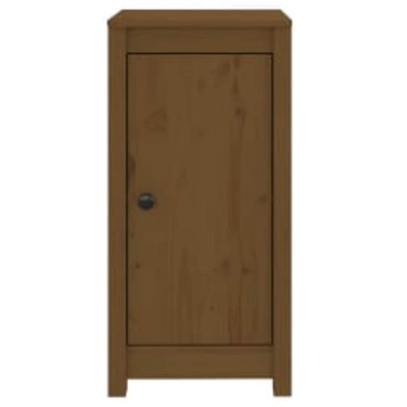 Servante, 2 buc., maro miere, 39x35x80 cm, lemn masiv de pin