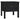 Mese laterale, 2 buc., negru, 50x50x49 cm, lemn masiv de pin