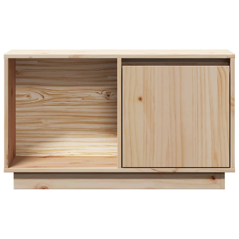 Comodă TV, 74x35x44 cm, lemn masiv de pin