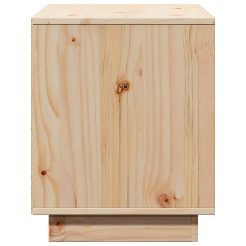 Comodă TV, 74x35x44 cm, lemn masiv de pin