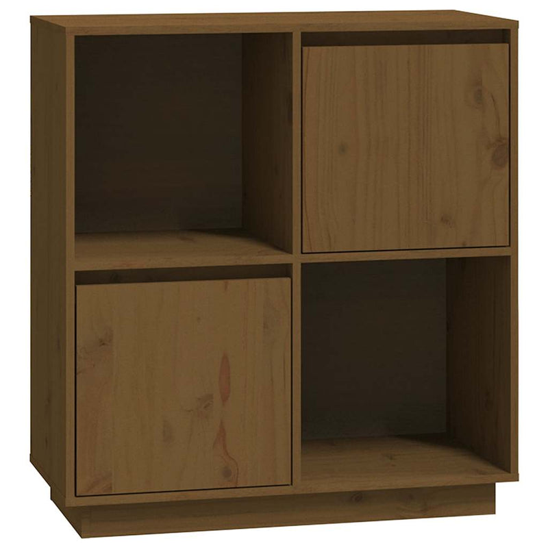 Dulap, maro miere, 74x35x80 cm, lemn masiv de pin