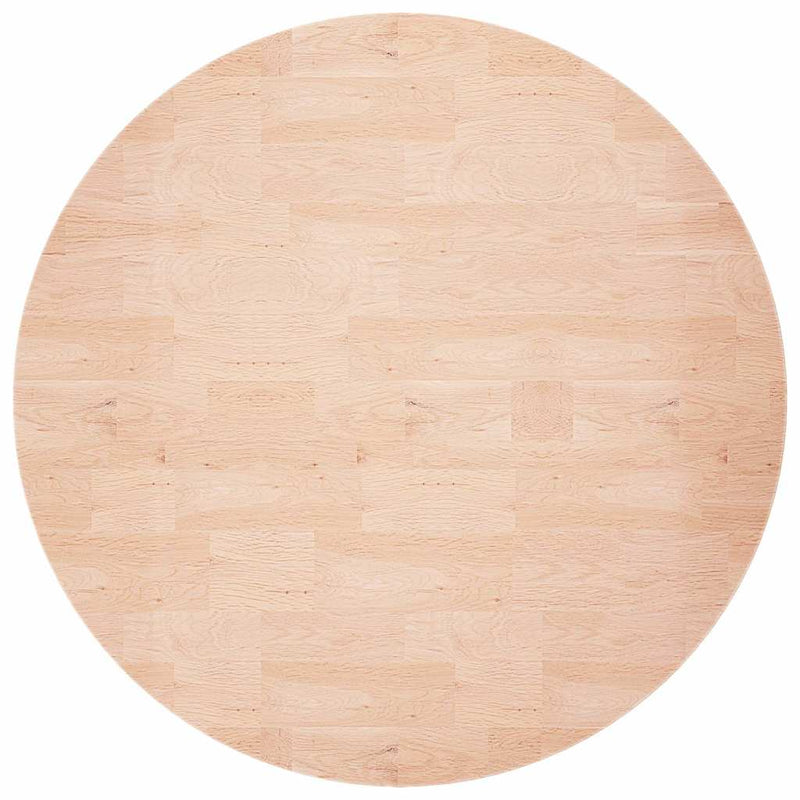 Blat de masă rotund, Ø70x1,5 cm, lemn masiv stejar netratat