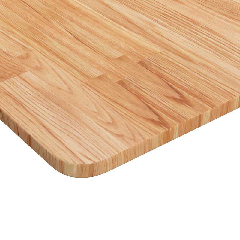 Blat masă pătrat maro deschis 40x40x1,5cm lemn stejar tratat