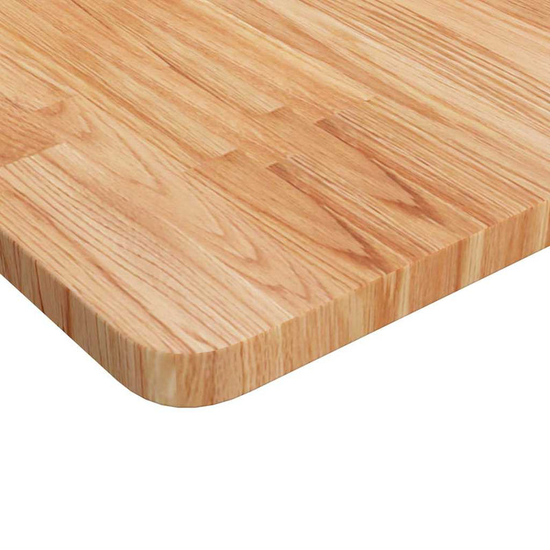 Blat masă pătrat maro deschis 90x90x2,5cm lemn stejar tratat