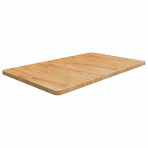 Blat de baie, maro deschis, 100x60x2,5 cm, lemn masiv tratat